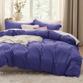 Bedsure Skipper Blue Duvet Cover Queen Size - 3 Pieces Prewashed Cotton-Like Polyester Extra Soft Bedding Set, Includes 1 Duvet Cover 90X90 Inches with Zipper Closure & 2 Pillow Shams, No Comforter