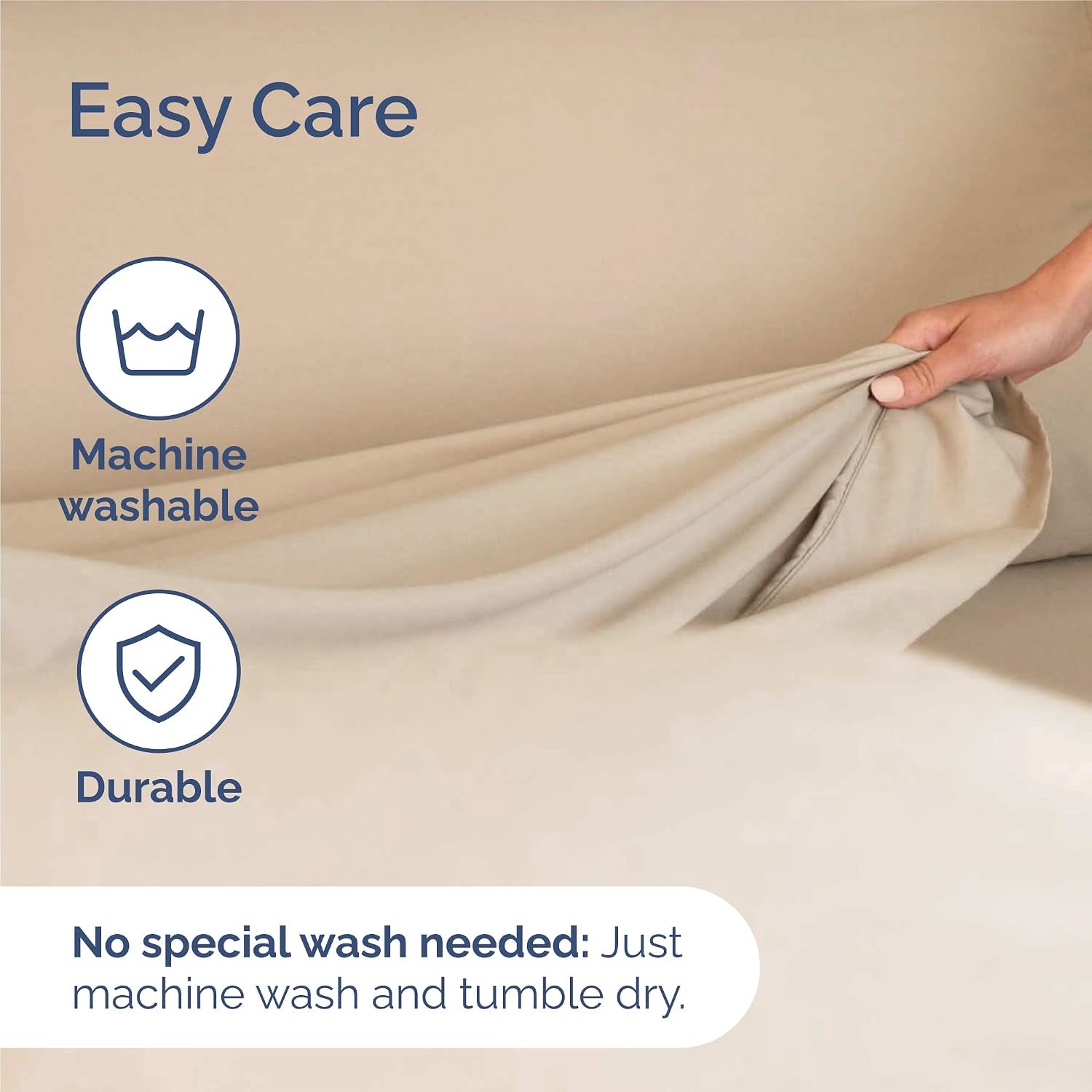 King 6 Piece Bed Sheet Set - Comfy, Breathable & Cooling Sheets - Cream | Ultra Soft Hotel Luxury Bedding Set W/ 8-16 Inch Deep Pockets - 1 Flat & 1 Fitted Sheet & 4 Pillowcases - Wrinkle & Fade Free