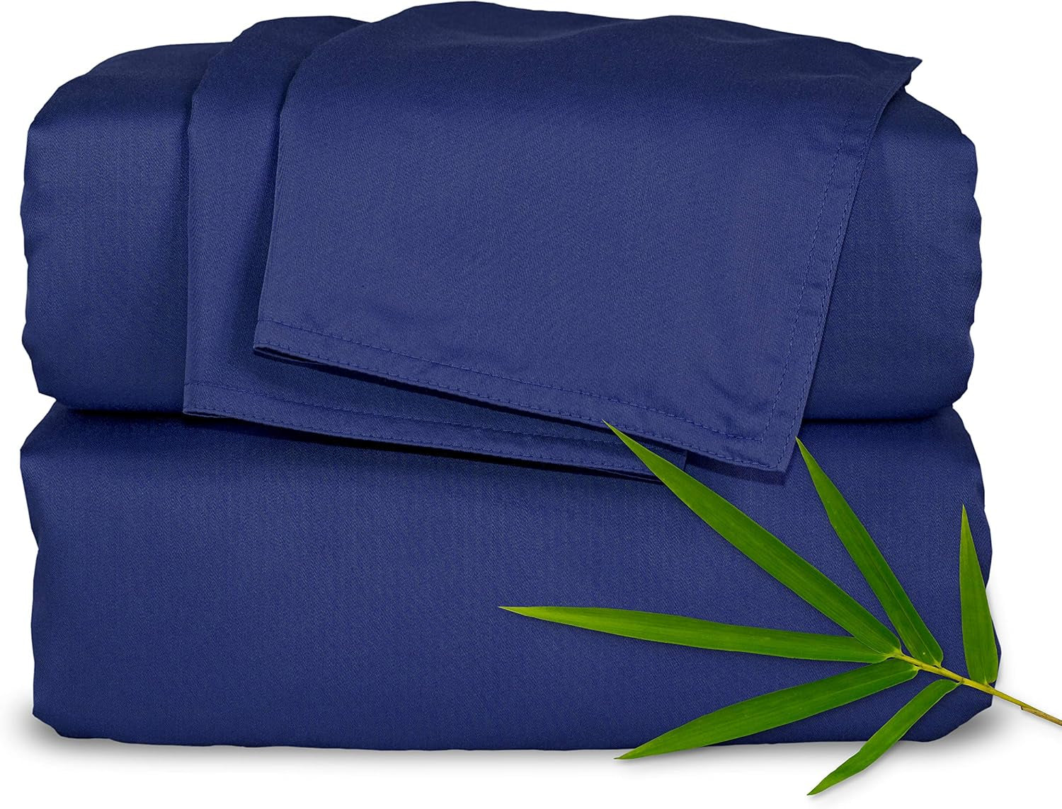 King Sheets, Genuine 100% Organic Viscose Derived from Bamboo Bed Sheet Set, Luxuriously Soft & Cooling, Double Stitching, 2 Year Quality Promise (King, Cobalt Blue)