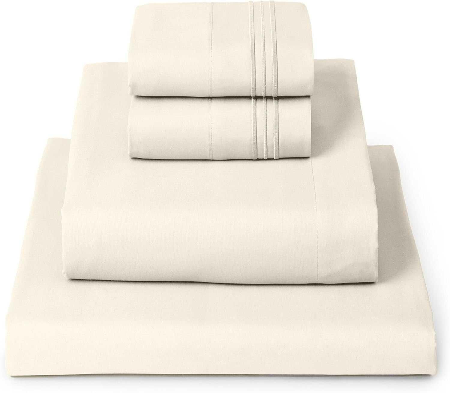 Iconic 4-Piece, Ultra Soft Sheet Set (Queen, Golden Ivory) | 10M+ Sleepers. Lab-Tested: Sleeps Cool, Stays Bright, Strong, Smooth. Good Housekeeping Best Bedding, 7 Yrs Running.