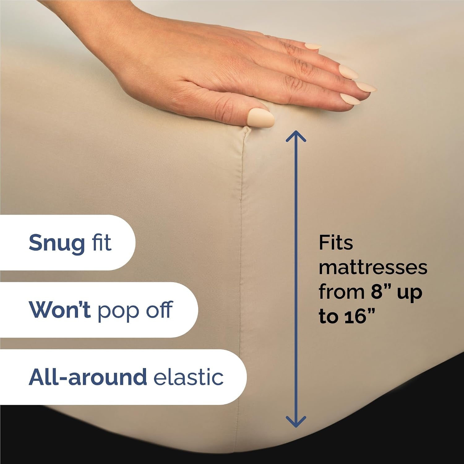 King 6 Piece Bed Sheet Set - Comfy, Breathable & Cooling Sheets - Cream | Ultra Soft Hotel Luxury Bedding Set W/ 8-16 Inch Deep Pockets - 1 Flat & 1 Fitted Sheet & 4 Pillowcases - Wrinkle & Fade Free