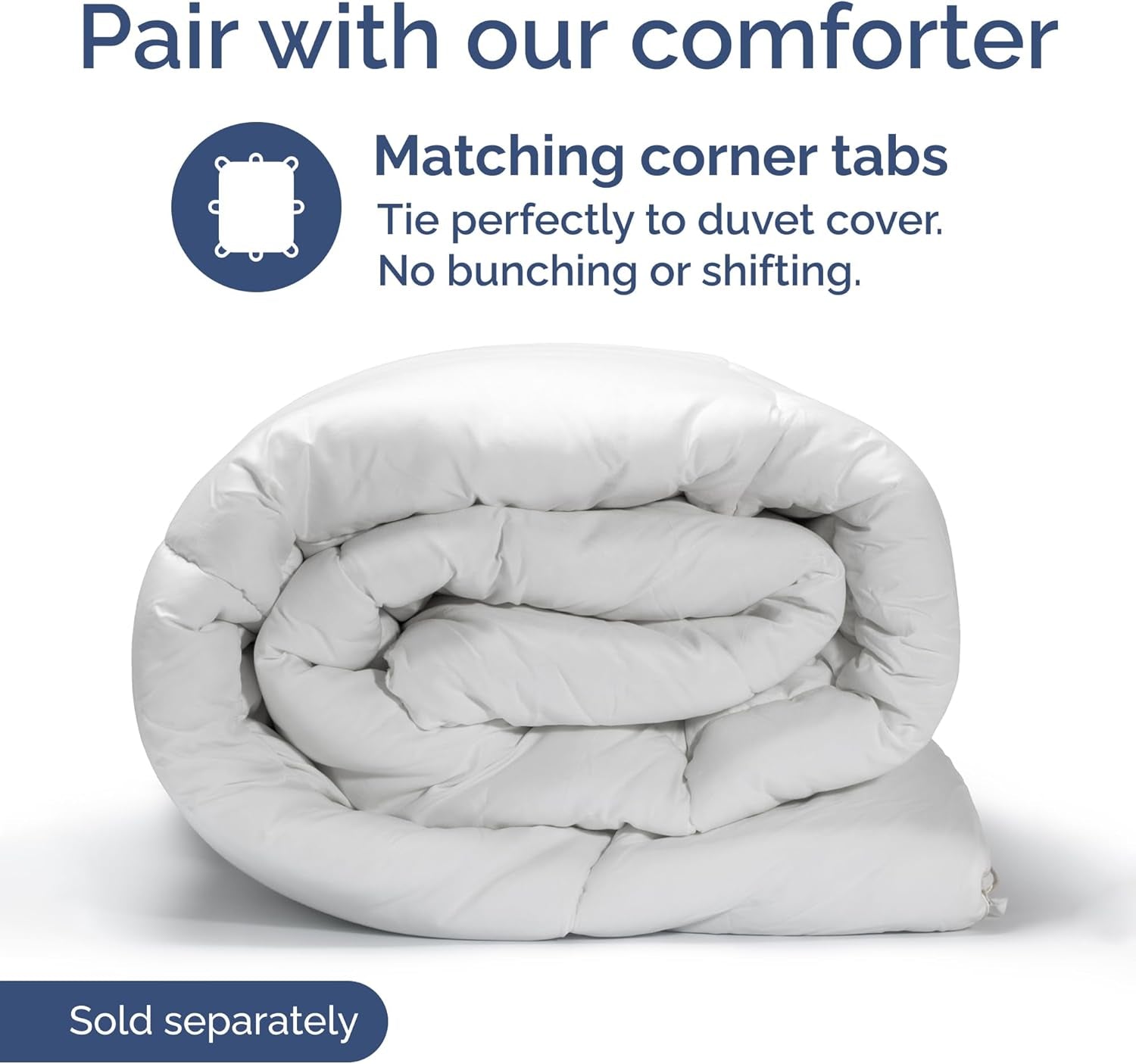 Duvet Cover Full Size - Extra Soft 3 Piece with Zipper Closure - White | Extra Soft, Breathable, Full Duvet Cover 80" X 90" with 2 Pillow Shams, Zipper Closures & Ties, Women, Men, Kids & Teens