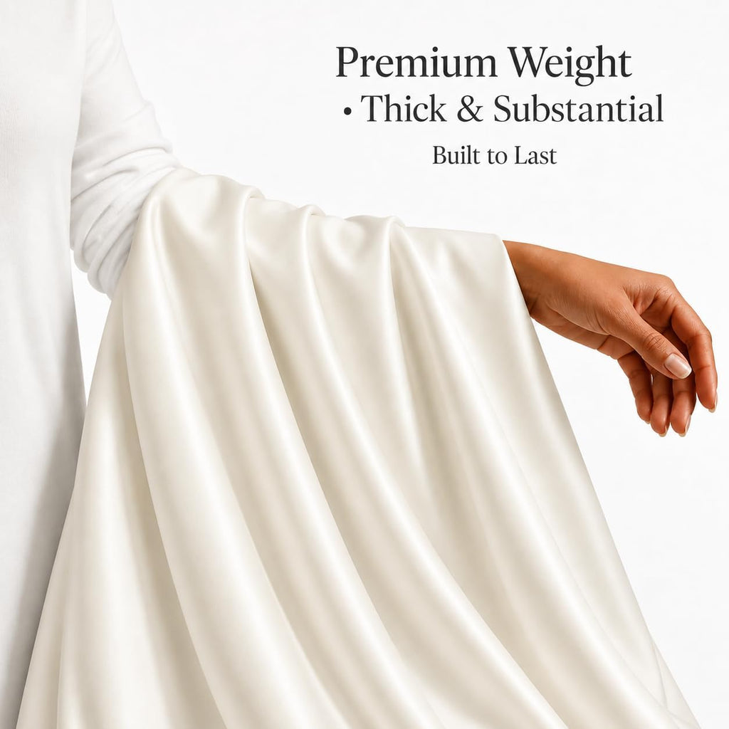 Egyptian Cotton Sheets Queen Size Bed Set, 800TC Bed Sheets - Coconut Milk | 15" Deep Pocket Hotel Luxury Queen Size Sheets Set, OEKO-TEX Certified Soft Sateen Weave, Breathable & Cooling Sheets Queen