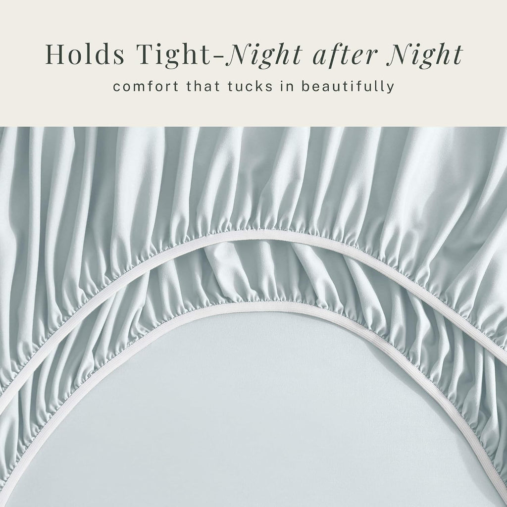 Bed Sheets, Luxury Soft 6 Piece Bed Sheet Set Extra Deep Pocket Fitted Sheets Fits Mattress up to 21", Double Brushed Bedding Sheets & Pillowcases,