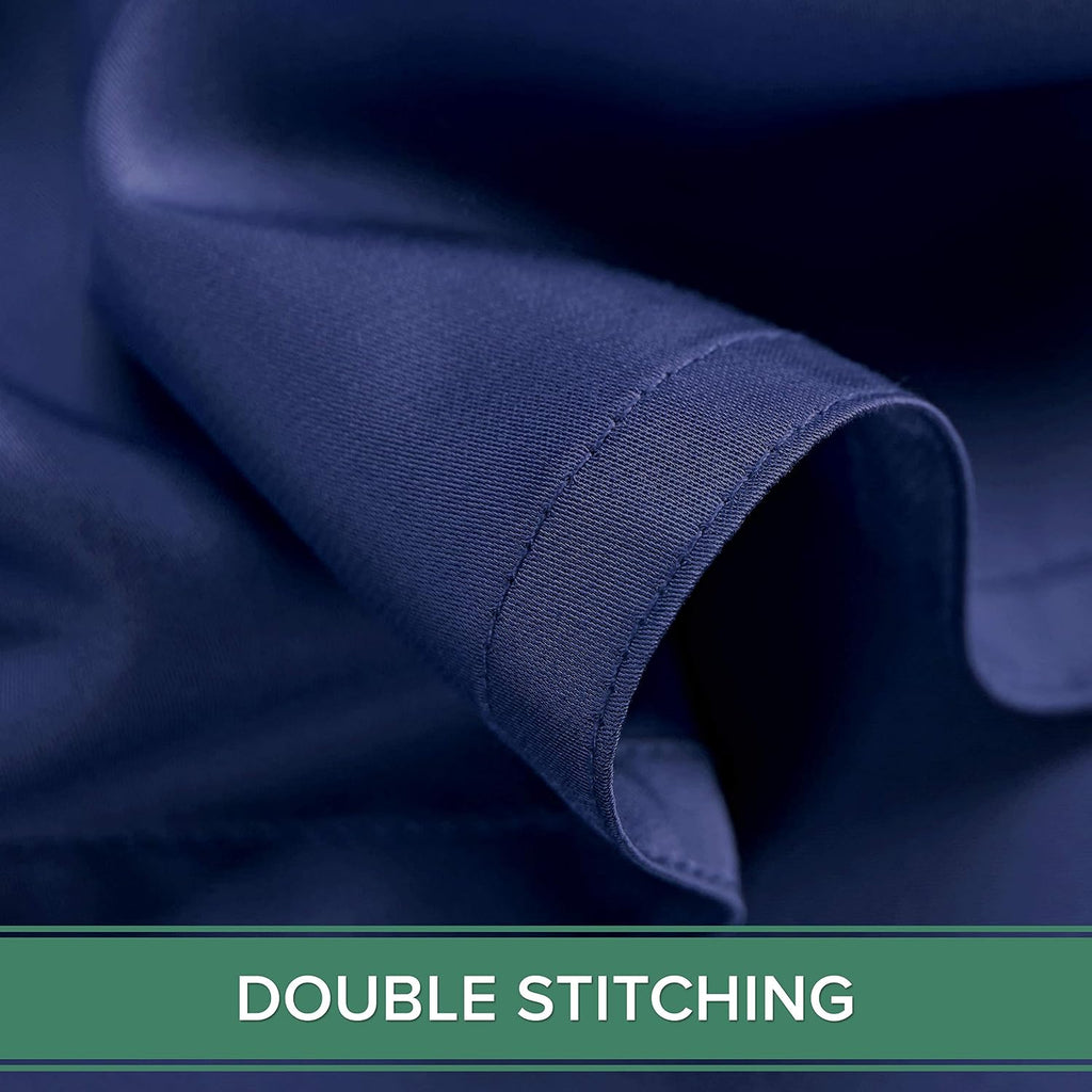 King Sheets, Genuine 100% Organic Viscose Derived from Bamboo Bed Sheet Set, Luxuriously Soft & Cooling, Double Stitching, 2 Year Quality Promise (King, Cobalt Blue)